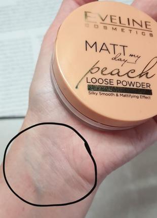 Eveline matt my day loose powder розсипчаста пудра6 фото