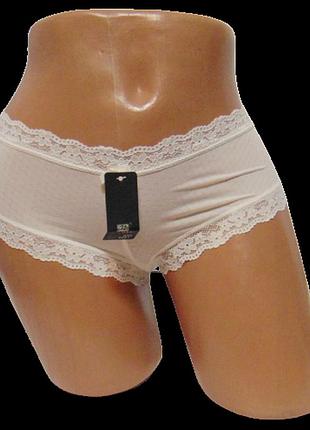 Трусики шортики nadizi 6081 l молочные