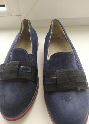 Замшевые туфли для девочки 30-31 размер