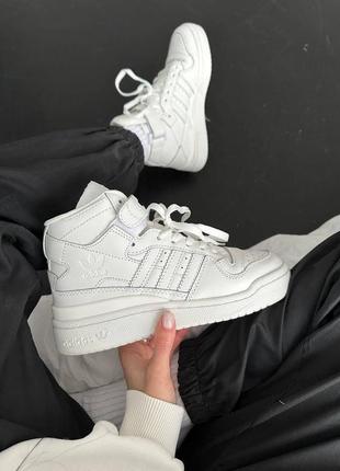 Кроссовки женские adidas forum «84 high full white