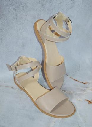 Босоножки натур кожа беж слоновая кость 36-44р все цвета
