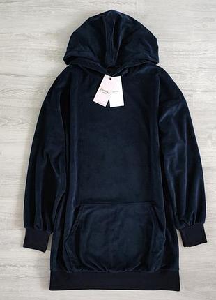 Велюровое платье худи bershka 5