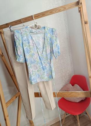 Цветочная блуза на запах &amp; other stories3 фото
