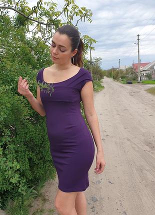 Платье фиолетовое 2