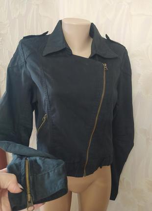 💣💣💣трендовая стильная катоновая куртка косуха brend original2 фото