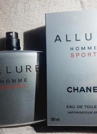 Chanel allure homme sport 100ml чоловічі парфуми духи мужские духи туалетная вода для мужчин оригинальная туалетная вода