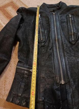 Кожаная косуха rehard italy куртка 100% vera pelle real leather 42 р оригинал8 фото