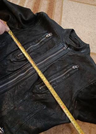 Кожаная косуха rehard italy куртка 100% vera pelle real leather 42 р оригинал9 фото