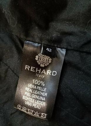 Кожаная косуха rehard italy куртка 100% vera pelle real leather 42 р оригинал4 фото