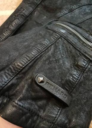 Кожаная косуха rehard italy куртка 100% vera pelle real leather 42 р оригинал3 фото