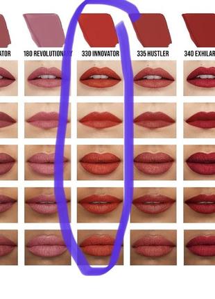 Помада для губ maybelline new york super stay matte ink 330 5 мл5 фото