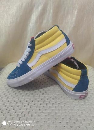 Шкіряні кроссовки кеди vans off the wall
