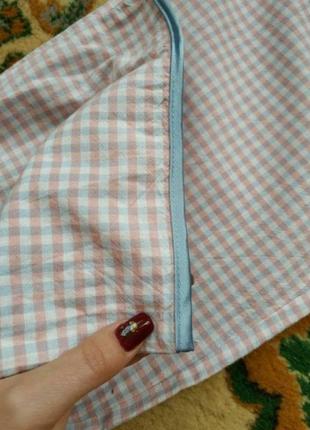 Пижама из хлопка розово-голубого цвета8 фото