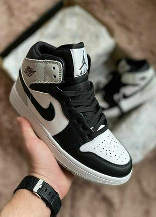 Nike air jordan 1 mid 
•black gray•4 фото