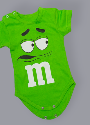 Детский бодик m&amp;ms с коротким рукавом