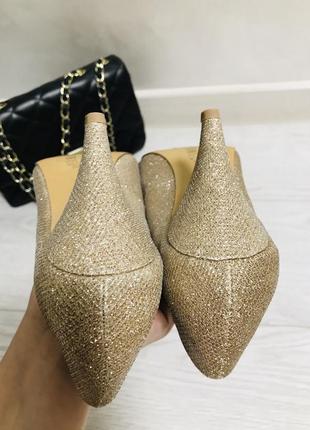 Новые женские золотистые туфли dorothy perkins 37 размер6 фото