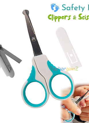 Безопасные детские ножницы для ногтей маникюрный набор для малышей на пальцах ног обрезать ногти ножницы крышка