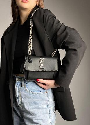 Сумка в стиле Saint Laurent Cassandra Sandalen 75mm Schwarz