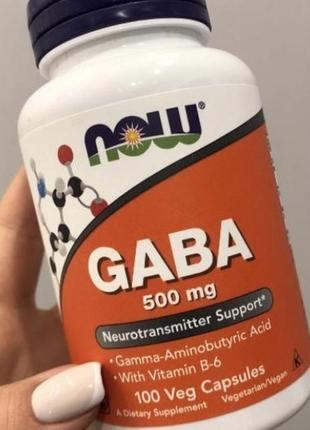 Gaba, габа, гамк, 500 мг, сша, 100 капсул