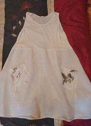 Літня сукня льон віскоза4 фото