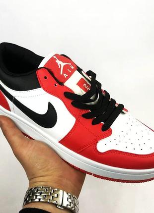 Стильные кожаные мужские кроссовки nike air jordan двухцветные мужские кроссовки из натуральной кожи молодёжные мужские кроссовки натуральная кожа1 фото