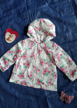 Курточка- ветровка на коттоновой подкладке цветочный принт бренда exclusiveveveve 2 eur 92