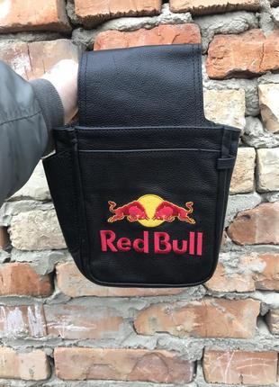 Оригінальна шкіряна поясна сумка red bull5 фото