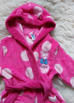 💜💕💖 мягкий флисовый халатик peppa pig 3