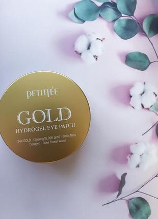 Гідрогелеві патчі для очей з золотим комплексом +5 Petitfee hydrogel eye patch - gold