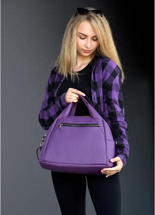 Женская cпортивная сумка sambag vogue bks фиолетовая4 фото