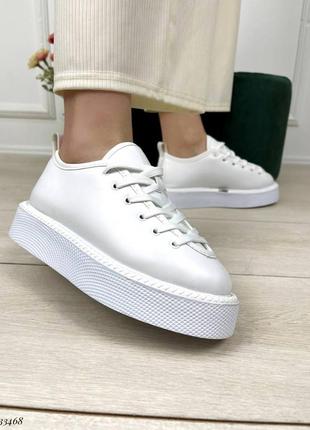 33468🌱кеды на платформе в искусственной коже👑