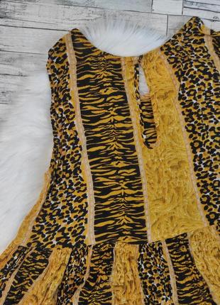 Жіноча сукня minkpink жовта з леопардовим принтом розмір s 445 фото
