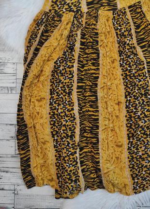 Жіноча сукня minkpink жовта з леопардовим принтом розмір s 446 фото