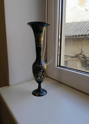 Ваза индейка латунь