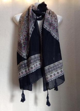 Большой натуральный шарф