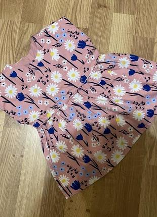 Блуза туніка з квітами m&s