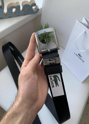 Ремень пояс мужской кожаный в стиле lacoste /ремень пояс мужественный кожаный