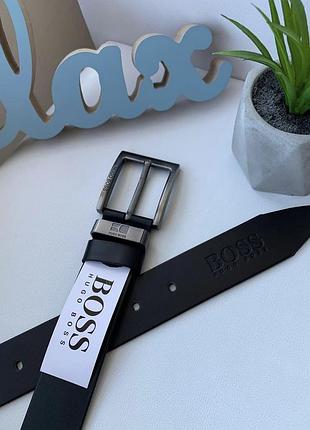 Ремінь пояс чоловічий шкіряний в стилі boss /ремень пояс мужской кожаный
