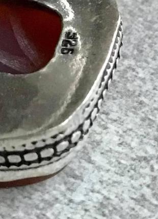 Индия, кольцо с резным сердоликом, размер 188 фото