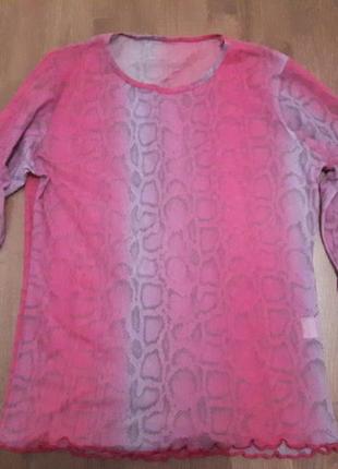 Блуза сеточка в змеиный принт!