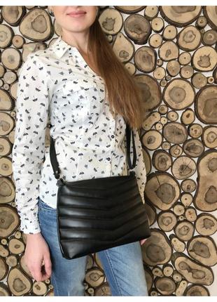 Женская сумка кросбоди rose lrn black