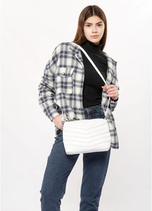 Женская сумка кросбоди rose lrn белый