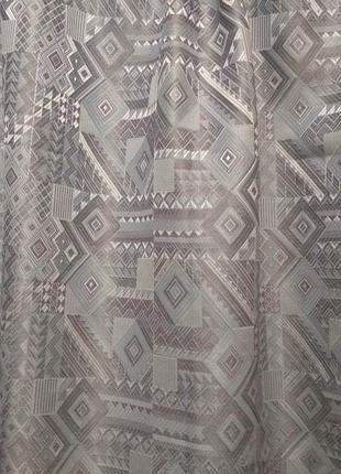 Штора серо-голубая плотная