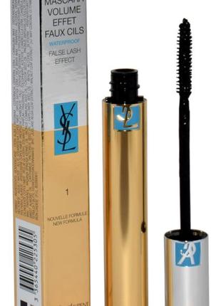 Водостойкая тушь для ресниц ysl yves saint laurent volume effet faux cils waterproof