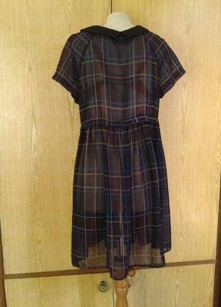 Крапдешиновое платье - туника, xl . 3