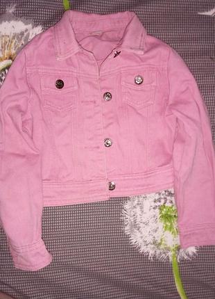 Куртка джинсова на дівчинку