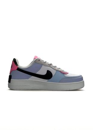 Жіночі кросівки nike air force 1 shadow violet black rose #найк6 фото