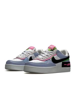 Жіночі кросівки nike air force 1 shadow violet black rose #найк5 фото