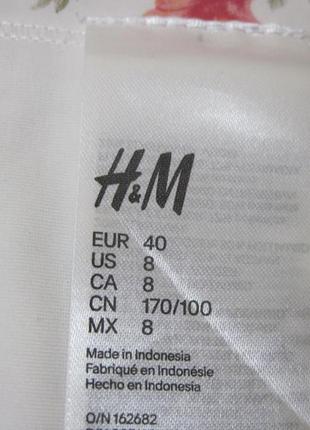 Красивый бесшовный купальник h&m в цветочный принт9 фото