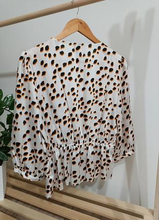 Женская шелковая блуза, стильная фирменная женская блуза, блуза на запах5 фото